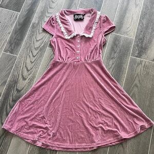 KILLSTAR PINK VELVET DRESS 💓
